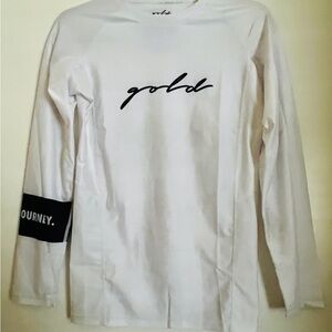 Women's White Long Sleeve Tee